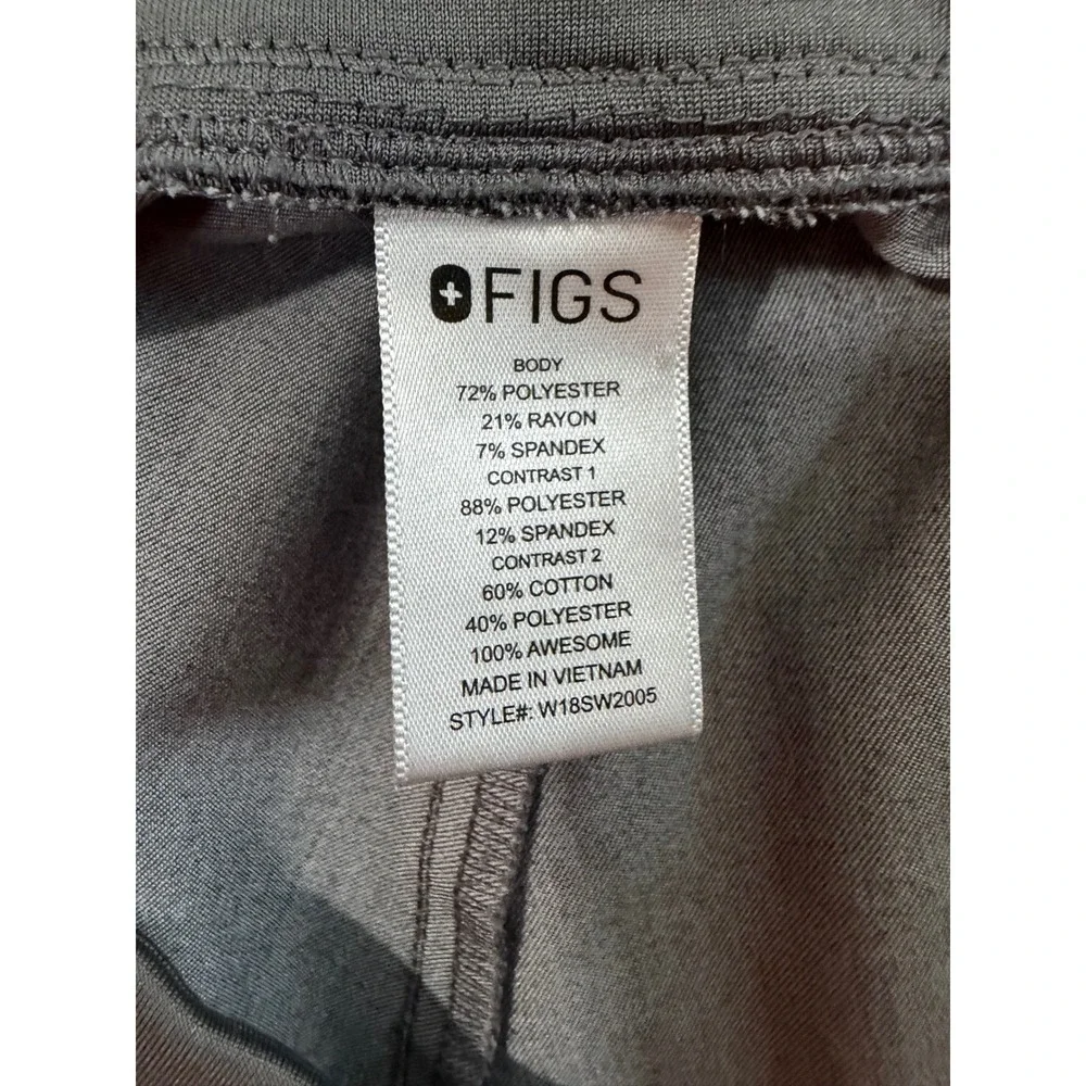 FIGS Zamora Jogger Scrub Pants Mens size Large Gray Technical Collection medical
